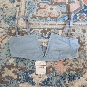 Free People Powder Blue Plunge Bralette